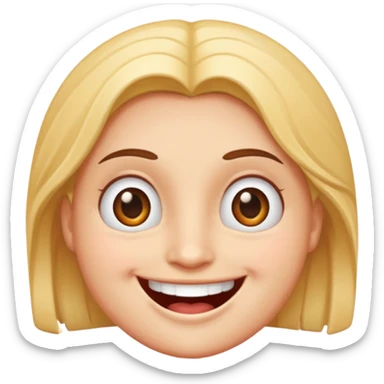 Boomganza character, smiling face sticker