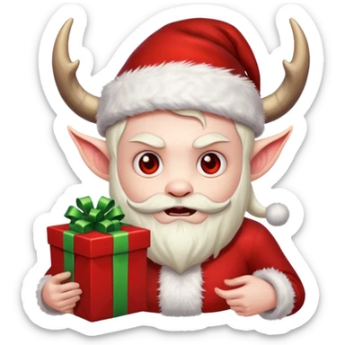 Demon ,Christmas ,horn sticker