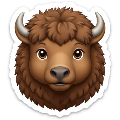 Bébé bison sticker