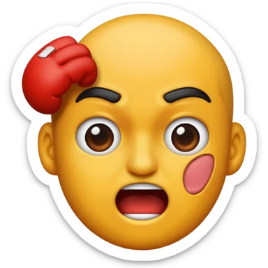 Getting Punched in the face sticker