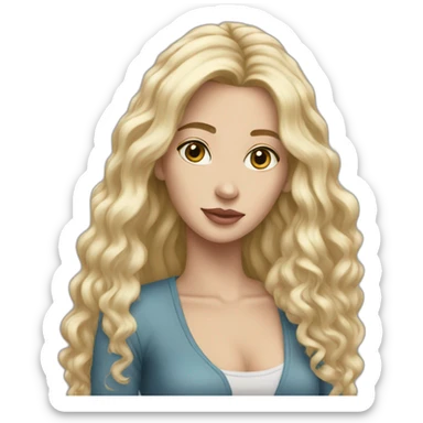 Longblondehair-tubaplayer-whitemale sticker