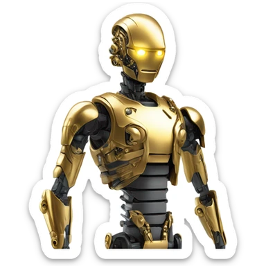 Bounty hunter C3po  sticker