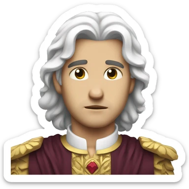 sad white Prince  sticker