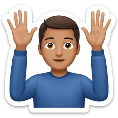 Mason 67 make the do the hands one up and one down palms facing up sticker