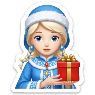 Snow Maiden WITH GIFT sticker