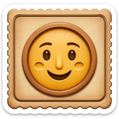 stamp old fashioned sticker