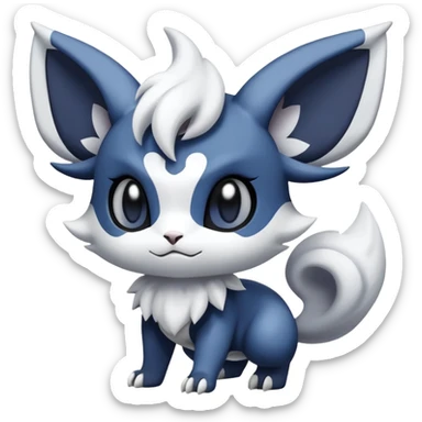 Meowstic-Absol-Minccino-Pokémon-Fakémon-creature sticker