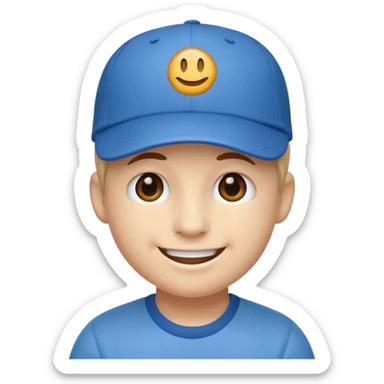 👌😁🧢 Combine these emojis and please, no body, just the head. as a sticker sticker
