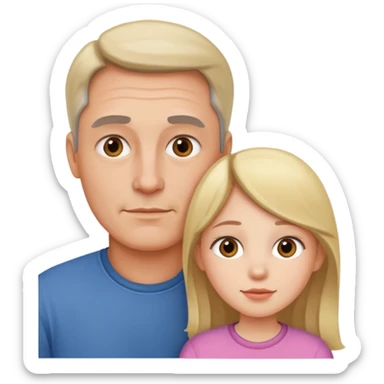 father daughter sticker