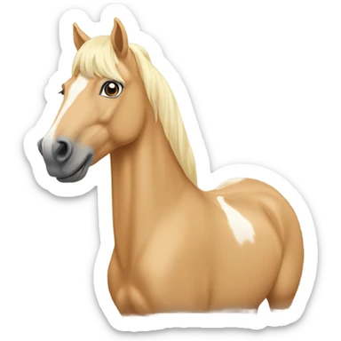 Palomino horse sticker