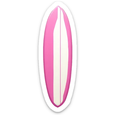 Pink surf board  sticker