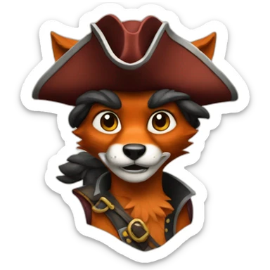 Foxy the pirate sticker