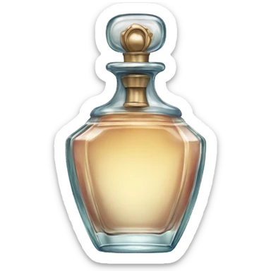 Vintage perfume bottle sticker