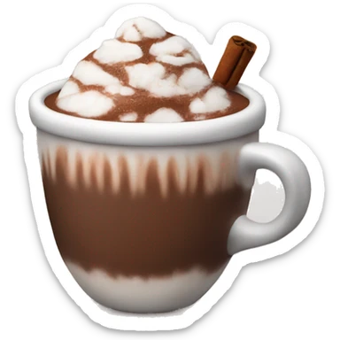 Cozy hot chocolate sticker