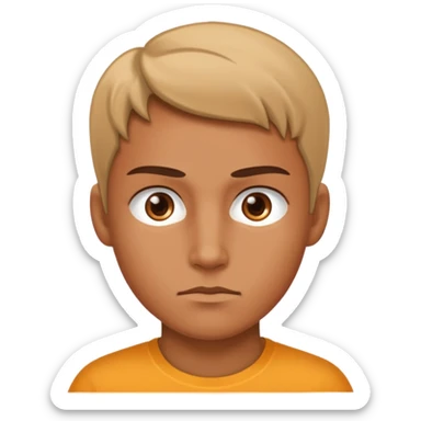 emoji of a purposeful person with confident and determined expression sticker