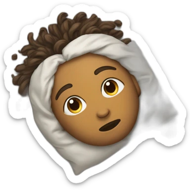 sprawled on the ground face up sticker