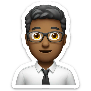 videographer guy with glass sticker