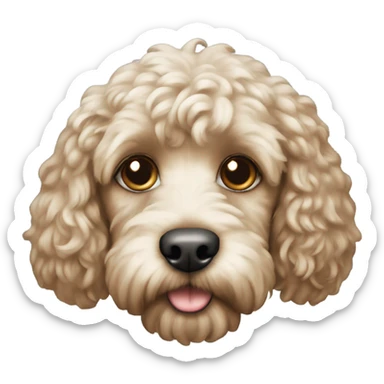 Cockapoo dog sticker