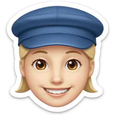 👌😁🧢 Combine these emojis and please, no body, just the head. sticker