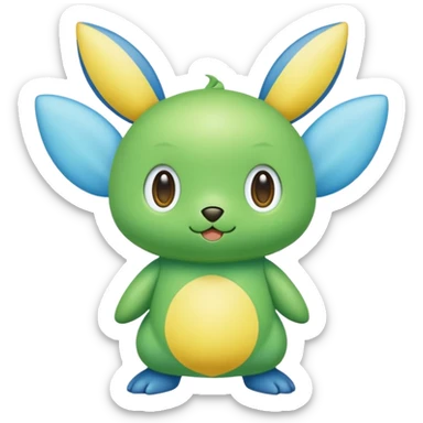 Petilil-Palpitoad-Minun-fusion (full body) sticker