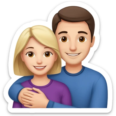 Love wife and me sticker