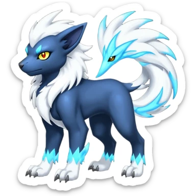 Luxray-Manectric-Absol-fusion, full body sticker