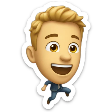 homme qui fais un salto sticker