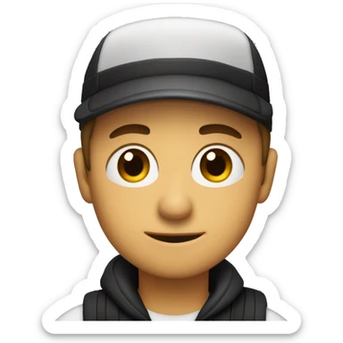 Persona arria de una tabla haciendo SUP, con pelo cobrizo y gorrito negro sticker