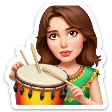 Festive Drummer sticker