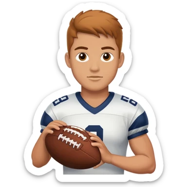 Brock purdy holding football sticker