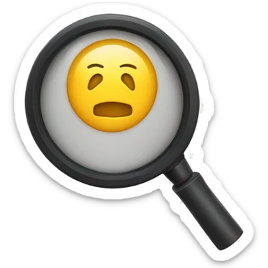 empreinte de fhat sous une loupe sticker