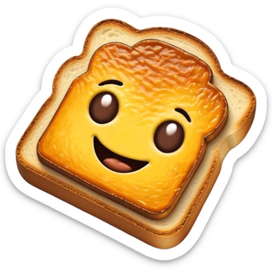 Cinematic Realistic Vegemite on Toast Dish Emoji, depicted with a generous spread of savory Vegemite on perfectly toasted bread, rendered with vibrant textures and warm lighting that captures its uniquely Australian flavor. sticker
