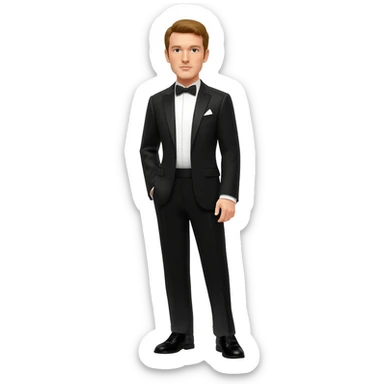 An actor on a stage sticker