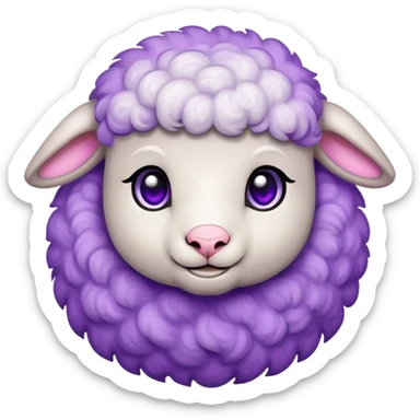 lamb dyeing hair sticker