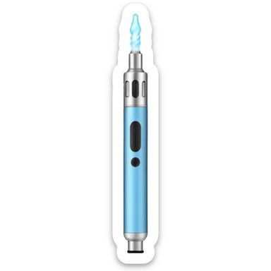 modern vape pen with vapor cloud sticker