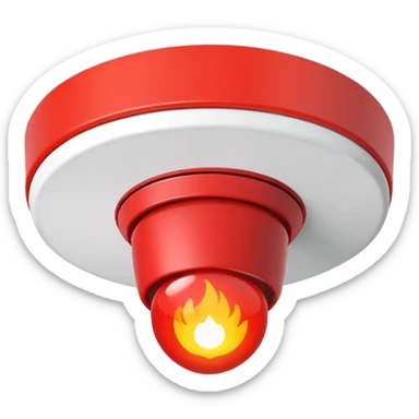 fire alarm on the ceiling  sticker