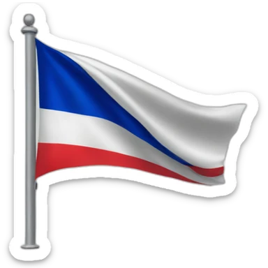 drapeau français flottant sticker