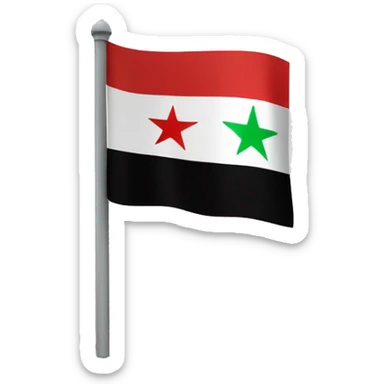 Flag of the Syrian revolution  sticker