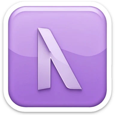 Netflix aesthetic "N" logo in pastel purple sticker
