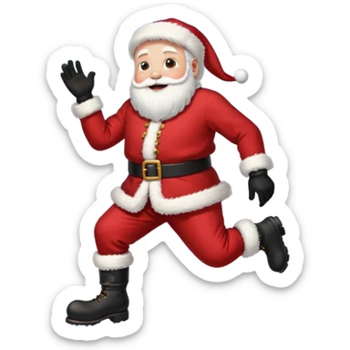 Santa sliding sticker