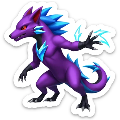  Shiny Zoroark-Salandit-Zekrom-fusion sticker