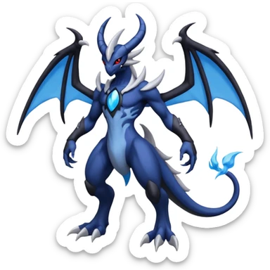 Lunala-Darkrai-Zekrom-Fakémon-hybrid-creature (full body)  sticker