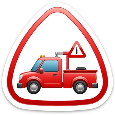 towing zone icon sticker