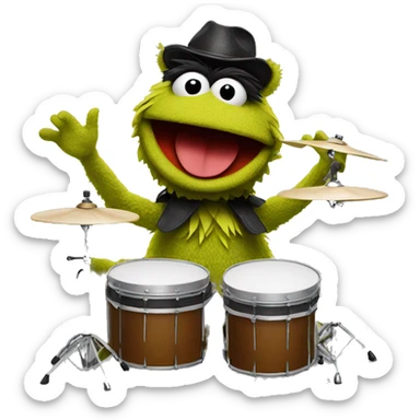 Muppet show ANIMAL with drums sticker