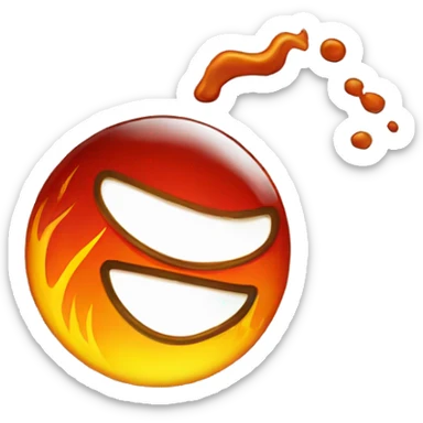 Fireball whiskey logo sticker