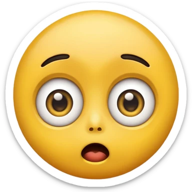 amazed enojis sticker