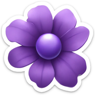 Can u make an purple flower inspired by the battlesuit valkyrie from Honkai Impact 3d. The battlesuits name is Seele•Vollerei, Herrscher of Rebirth. sticker