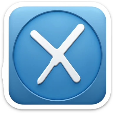 A white tick symbol on blue circle similar to verified badge sticker