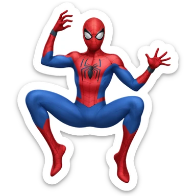 Spiderman shooting straight web from his wrist  sticker
