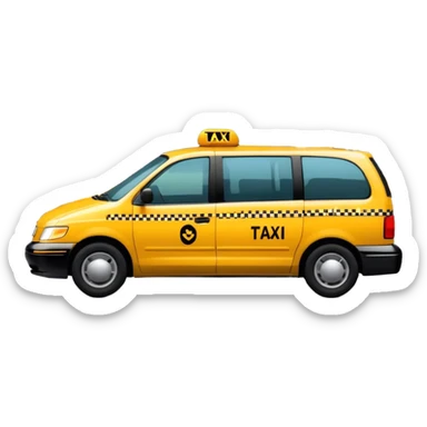 new york city minivan taxi sticker